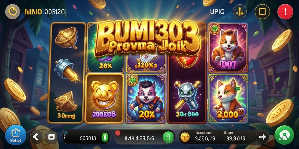 Tampilan visual menarik dari gameplay BUMI303 slot.