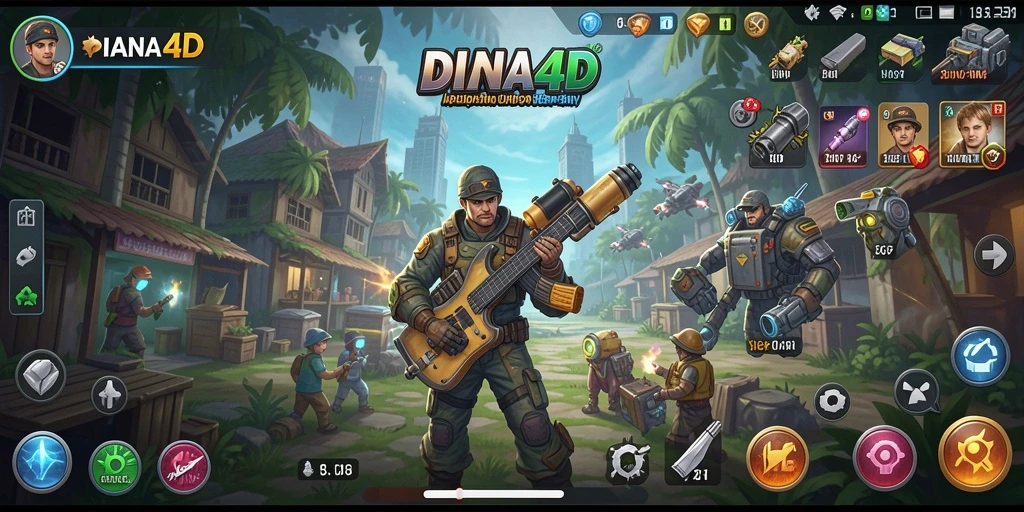 Screenshot utama DIANA4D menampilkan antarmuka yang ramah pengguna.