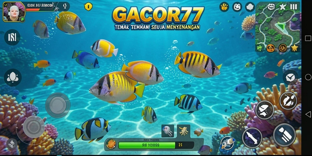 Tampilan gameplay GACOR77 yang seru saat menembak ikan.