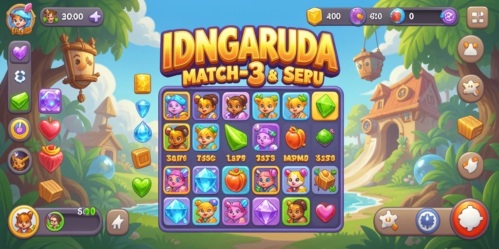 Tampilan permainan IDNGARUDA dengan grafis yang menawan.