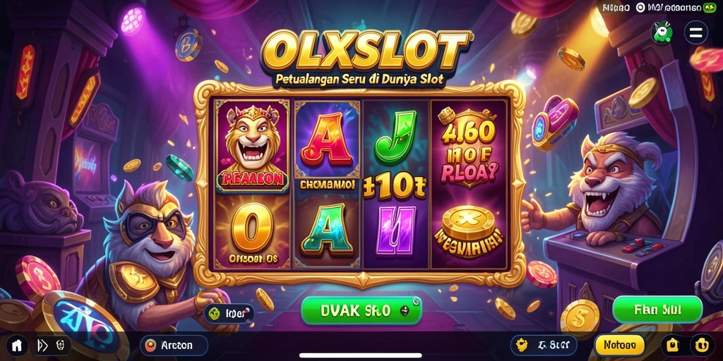 Screenshot gameplay OLXSLOT menampilkan aksi petualangan yang mendebarkan.