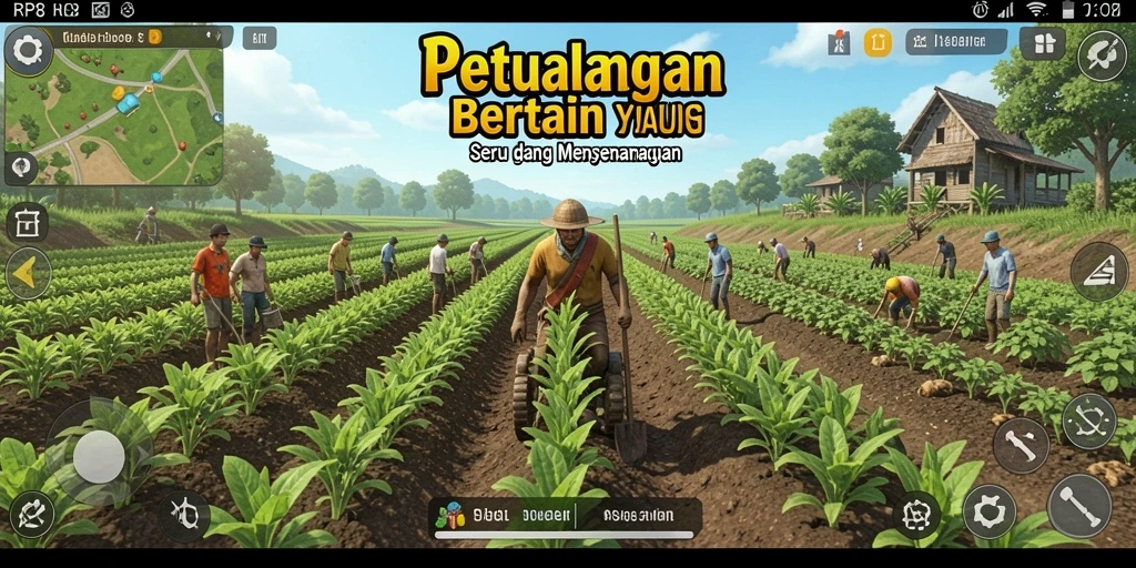 Gameplay RP8 menunjukkan pengalaman bertani yang mendalam dan visual yang menawan.