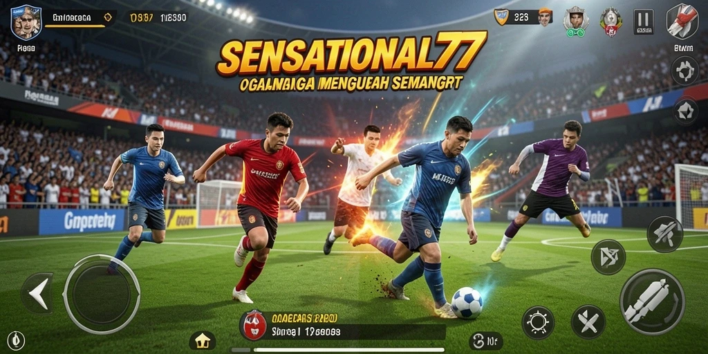 Tampilan gameplay menarik dalam SENSATIONAL77 dengan aksi olahraga yang intens.