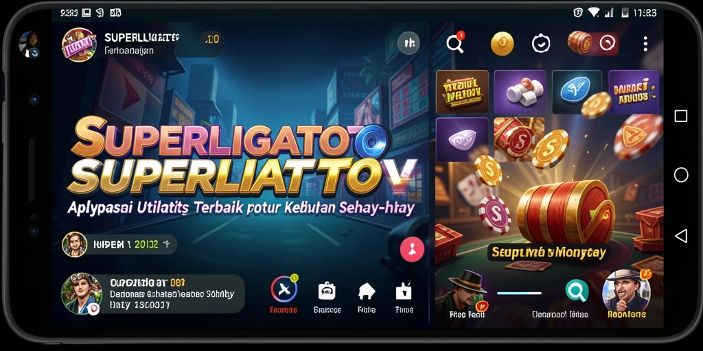 Tampilan antarmuka sederhana dan intuitif SUPERLIGATOTO.