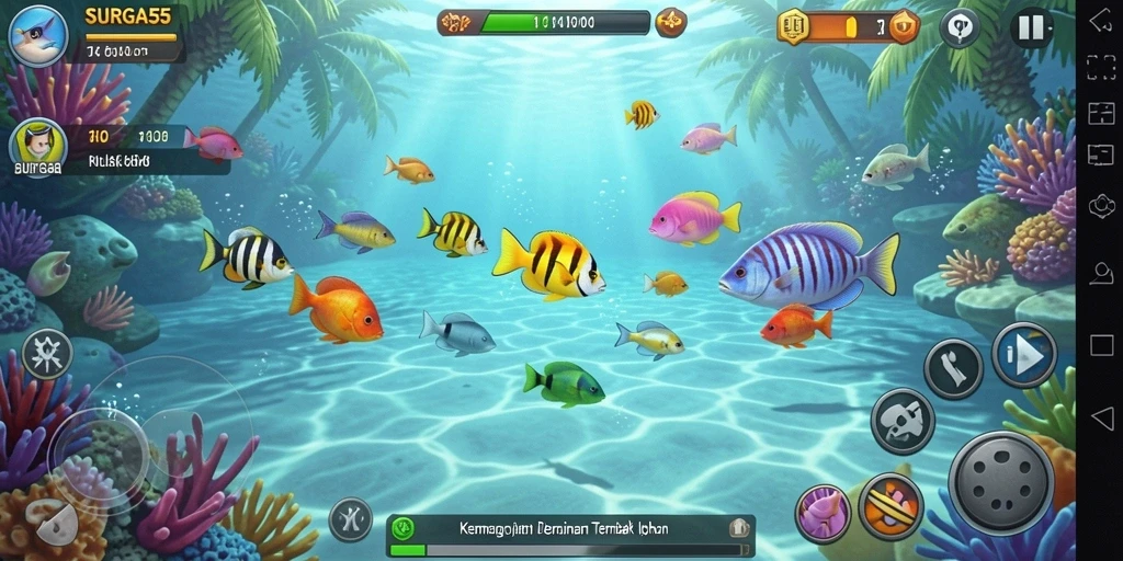 Gameplay seru menembak ikan di SURGA55.