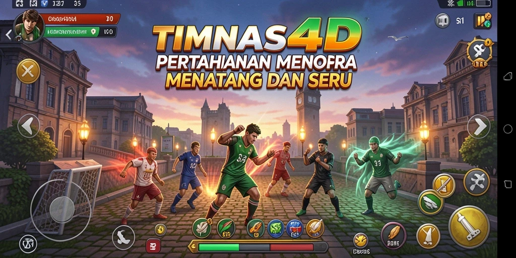 Tampilan gameplay seru di TIMNAS4D dengan strategi menara yang cerdas.